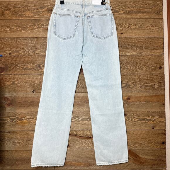 RE/DONE High Rise Loose Fit in Bleach Destroy Color Size 26 NWOT - Picture 7 of 12